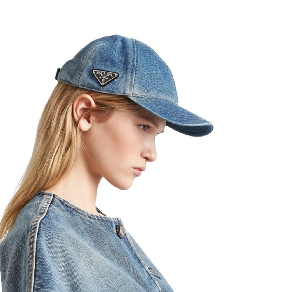 Prada Denim Baseball Cap - image 1